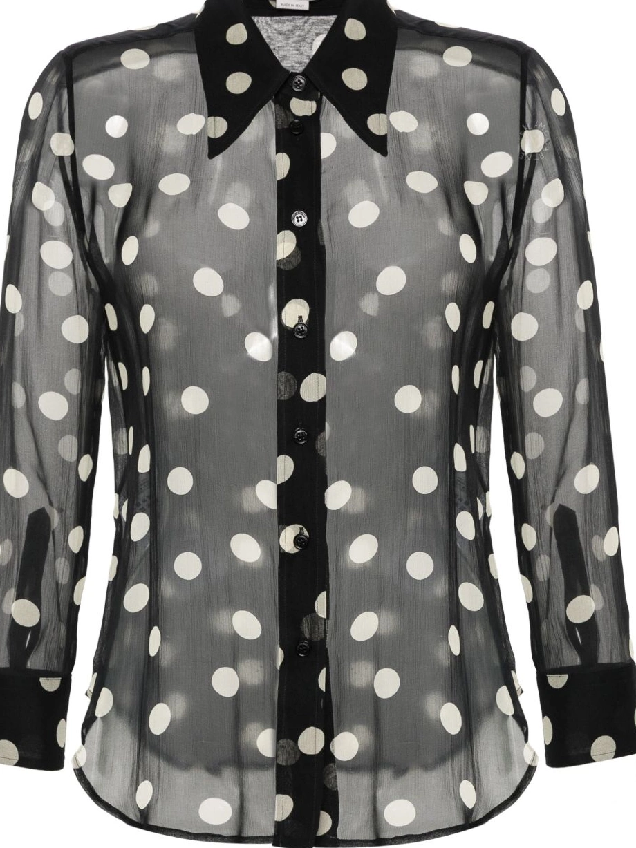 Cheap polka-dot georgette Women McCartney shirt Stella 0811